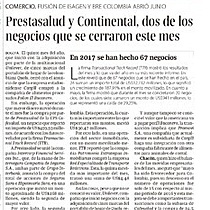 Prestasalud y Continental, dos de los negocios que se cerraron este mes